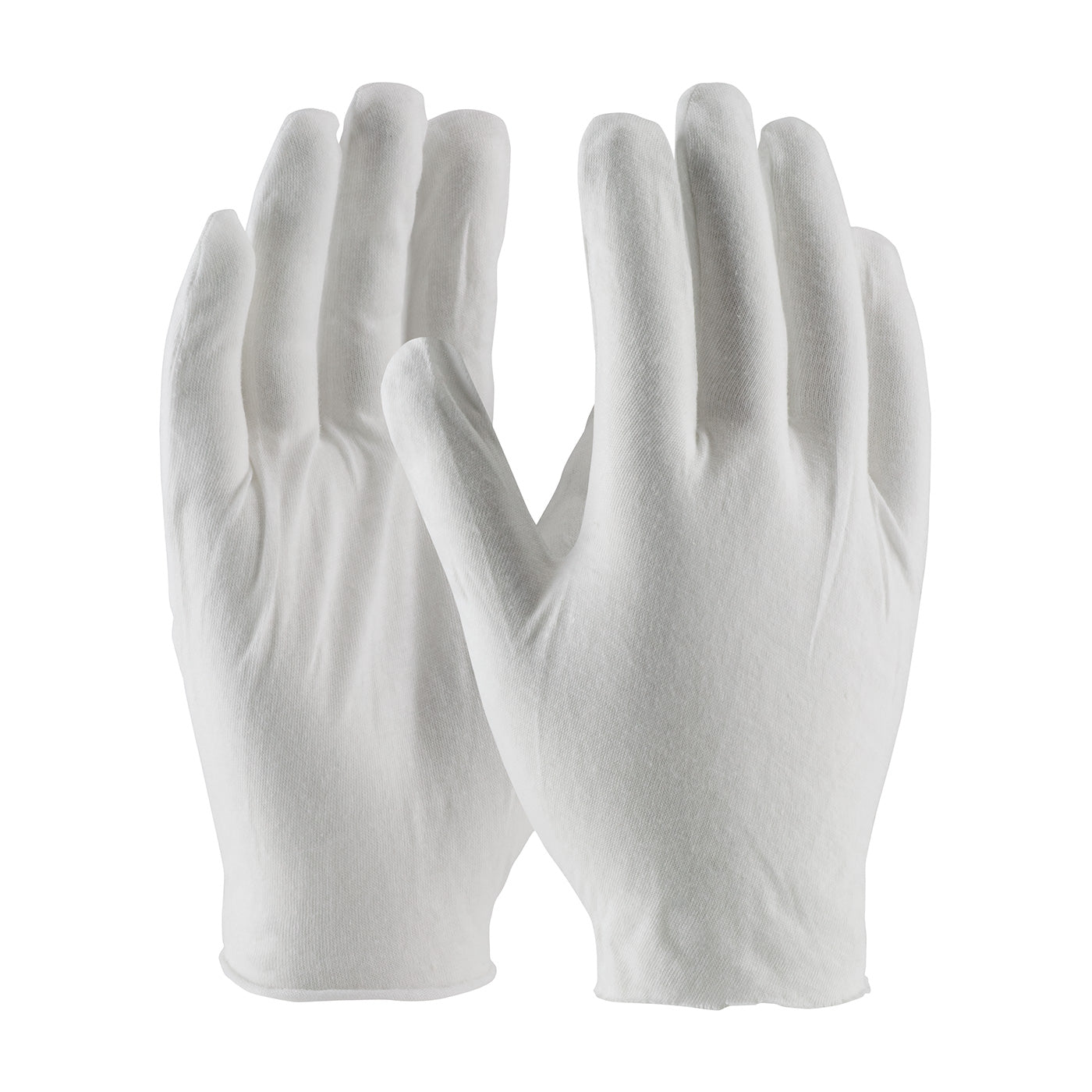 97-500J Premium, Light Weight Cotton Lisle Inspection Glove with Unhemmed Cuff - Jumbo Size