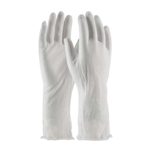 97-500/14I Economy, Light Weight Cotton Lisle Inspection Glove with Unhemmed Cuff - 14"