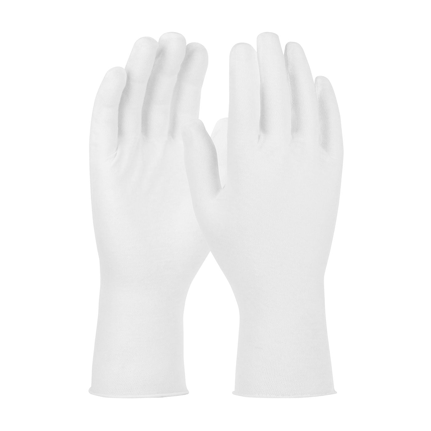 97-501/12 Premium, Light Weight Cotton Lisle Inspection Glove with Unhemmed Cuff - 12"
