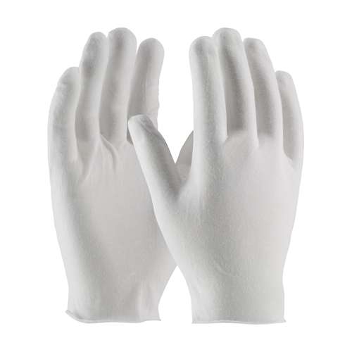 97-511 Economy, Light Weight Cotton Lisle / Polyester Inspection Glove with Unhemmed Cuff - Ladies'
