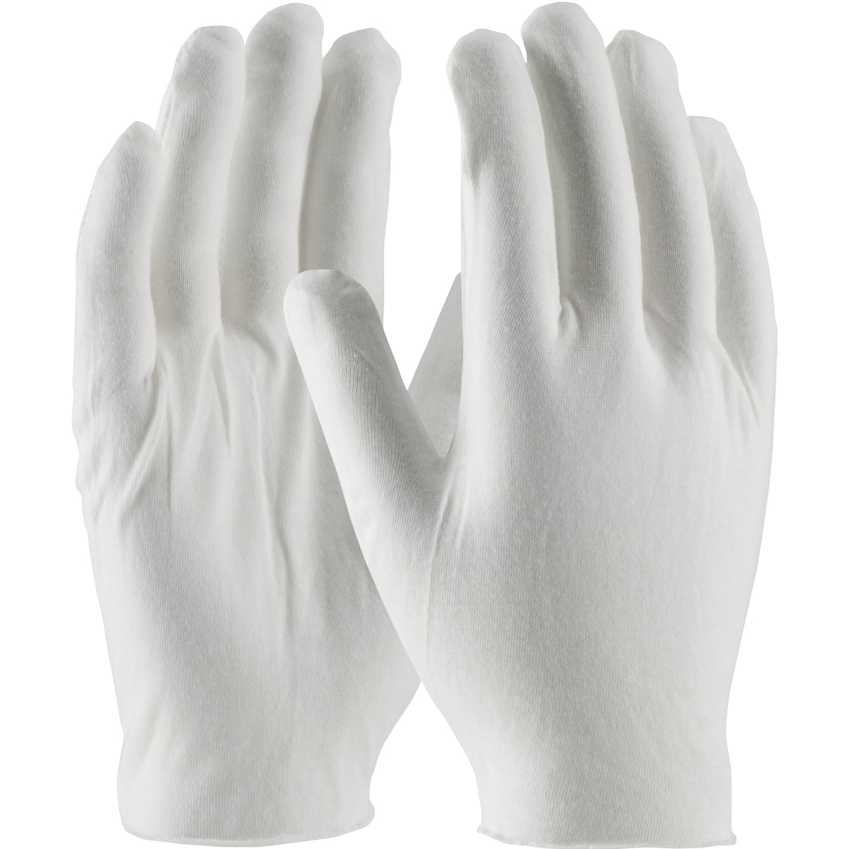 97-520J Medium Weight Cotton Lisle Inspection Glove with Unhemmed Cuff - Jumbo Size