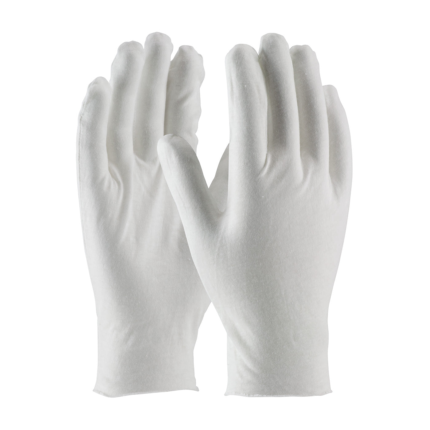 97-520/10 Medium Weight Cotton Lisle Inspection Glove with Unhemmed Cuff - 10."