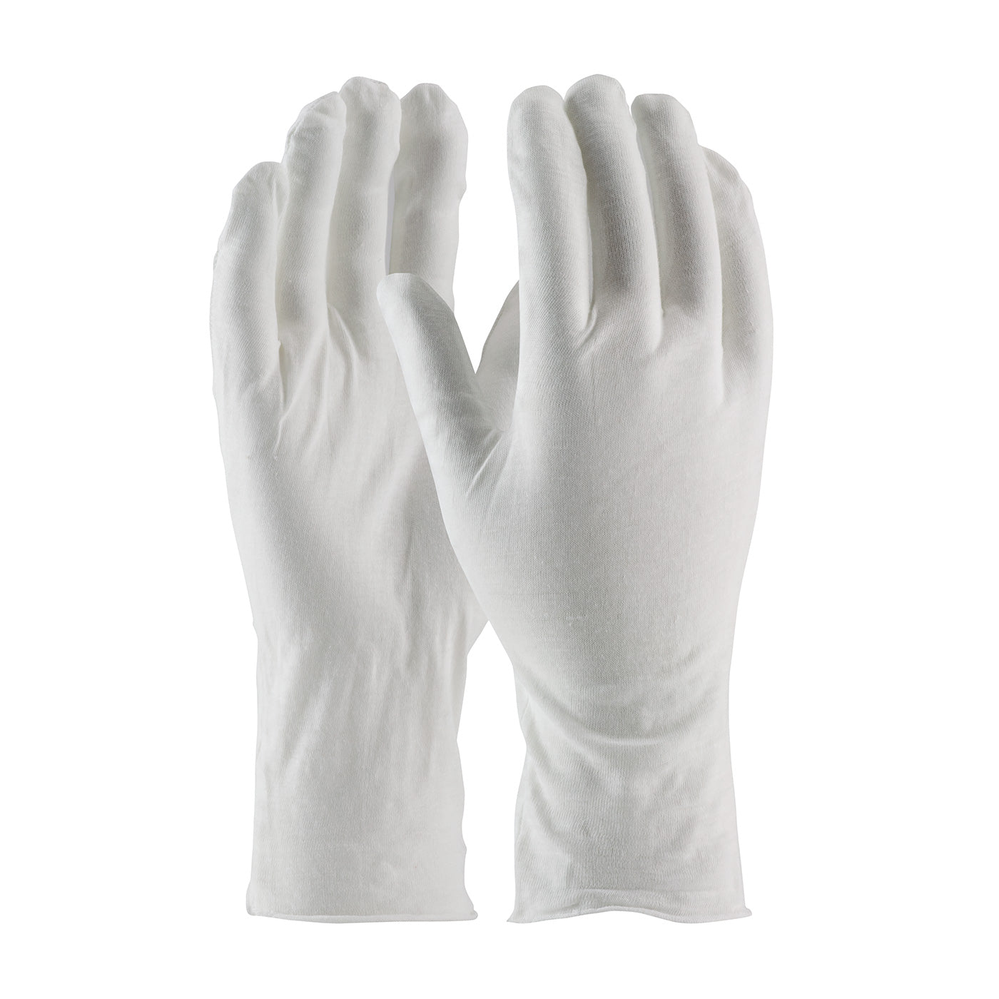 97-520/12 Medium Weight Cotton Lisle Inspection Glove with Unhemmed Cuff - 12"