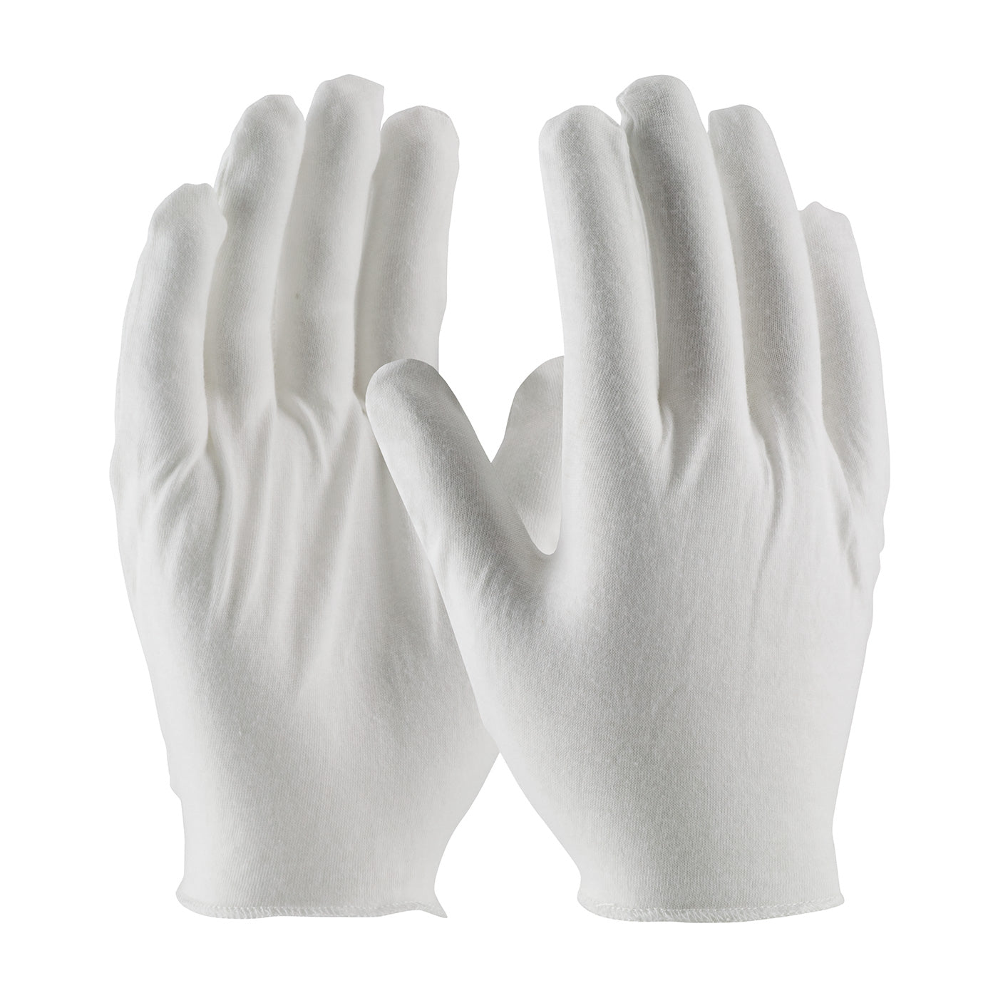 97-520H Medium Weight Cotton Lisle Inspection Glove with Overcast Hem Cuff - Men's