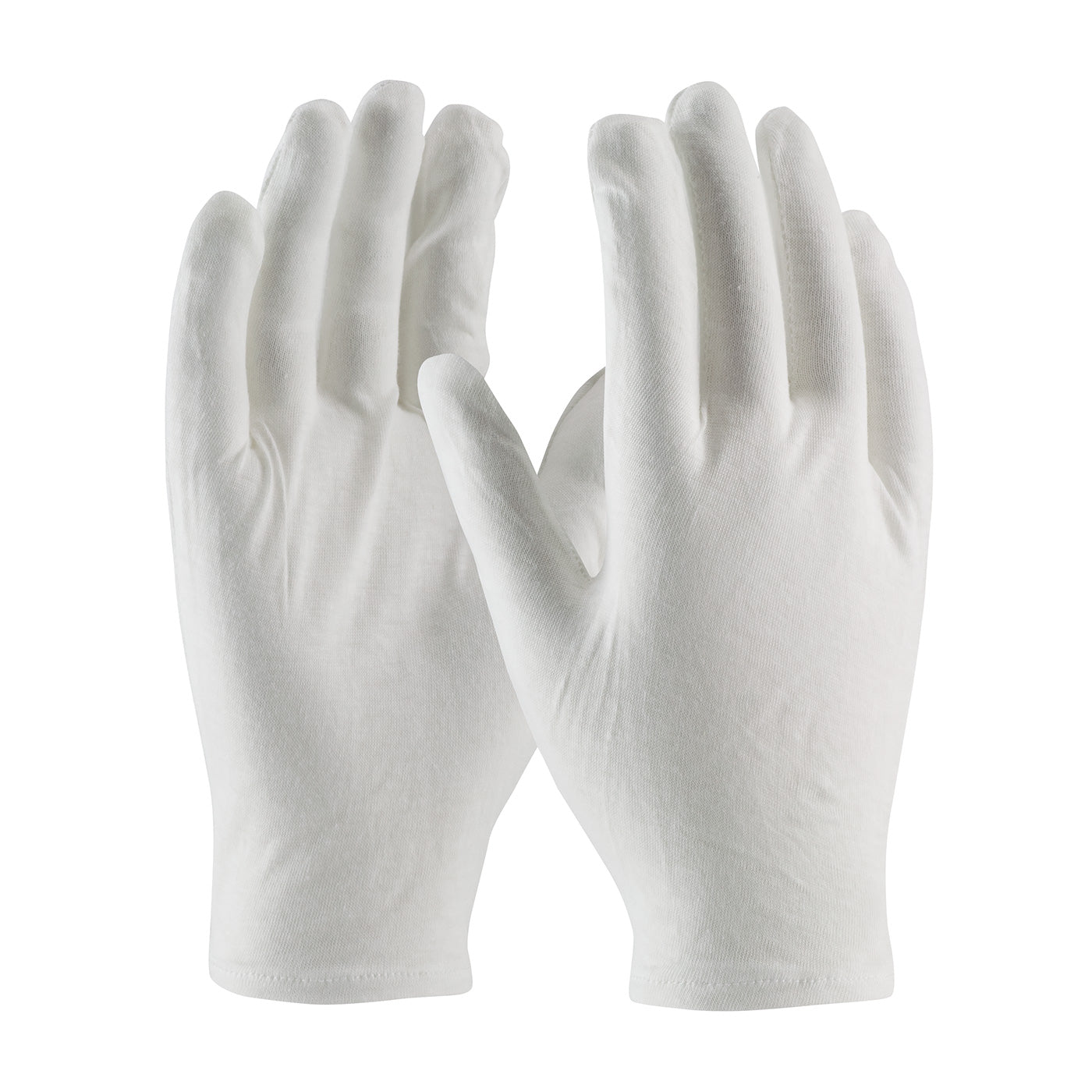 97-520R Medium Weight Cotton Lisle Inspection Glove with Rolled Hem Cuff - Men's