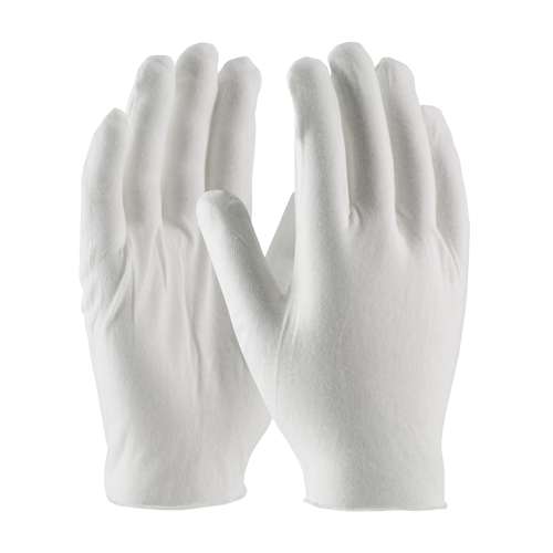 97-520 Medium Weight Cotton Lisle Inspection Glove with Unhemmed Cuff - Men's