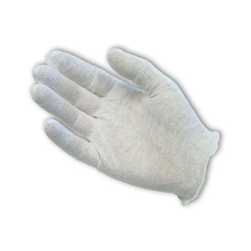 97-521H Medium Weight Cotton Lisle Inspection Glove with Overcast Hem Cuff - Ladies'