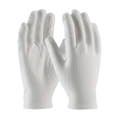 97-540R Heavy Weight Cotton Lisle Inspection Glove with Rolled Hem Cuff - Men's