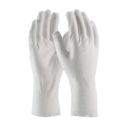 97-540/12 Heavy Weight Cotton Lisle Inspection Glove with Unhemmed Cuff - 12"