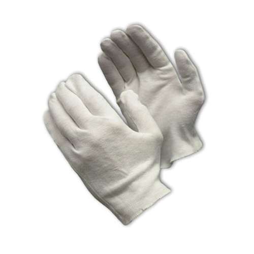 97-541H Heavy Weight Cotton Lisle Inspection Glove with Overcast Hem Cuff - Ladies'