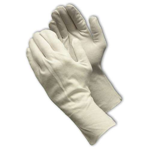 97-541/12 Heavy Weight Cotton Lisle Inspection Glove with Unhemmed Cuff - 12"