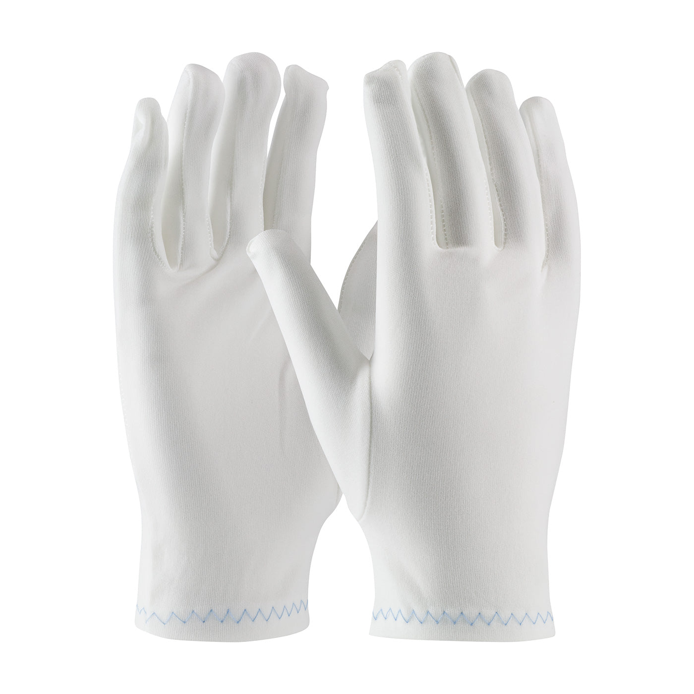 98-700 Heavy Weight Stretch Nylon Inspection Glove with Zig-Zag Stitched Rolled Hem - Full Fashion Pattern