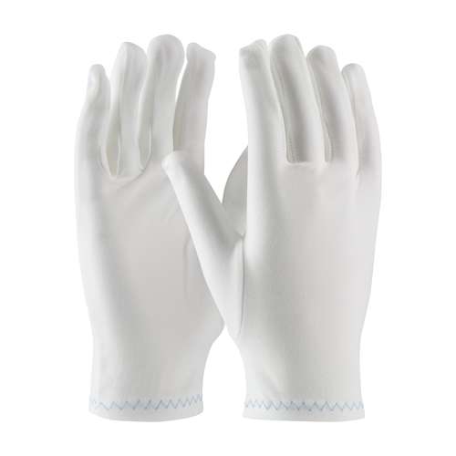 98-700 Heavy Weight Stretch Nylon Inspection Glove with Zig-Zag Stitched Rolled Hem - Full Fashion Pattern