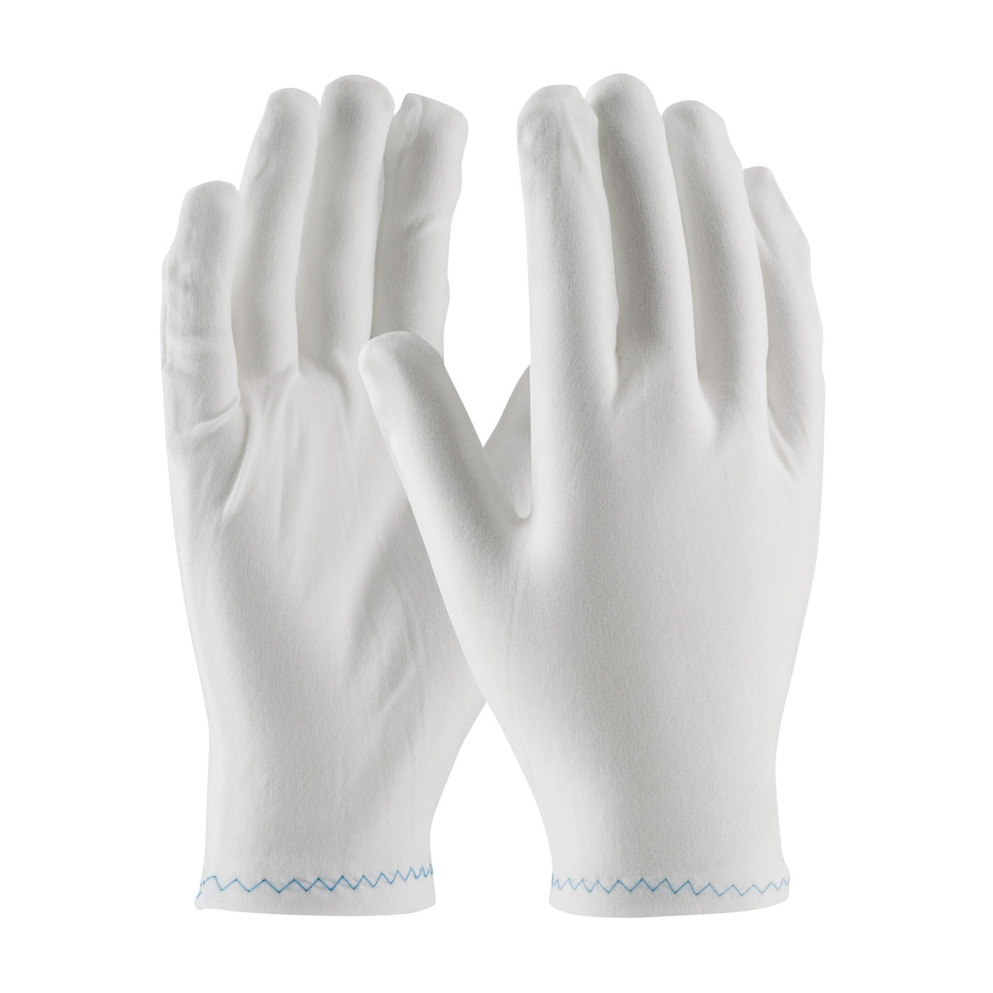 98-702 Stretch Nylon Inspection Glove with Zig-Zag Stitched Rolled Hem - 9"