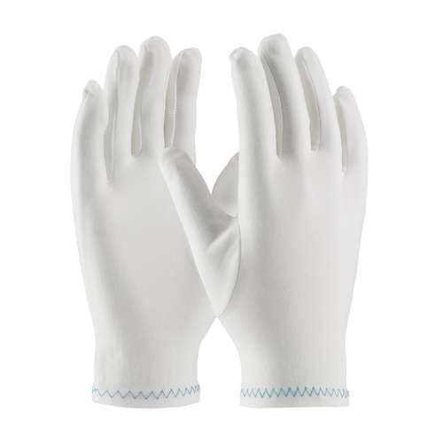 98-712 Regular Weight Stretch Nylon Inspection Glove with Zig-Zag Stitched Rolled Hem - Full Fashion Pattern
