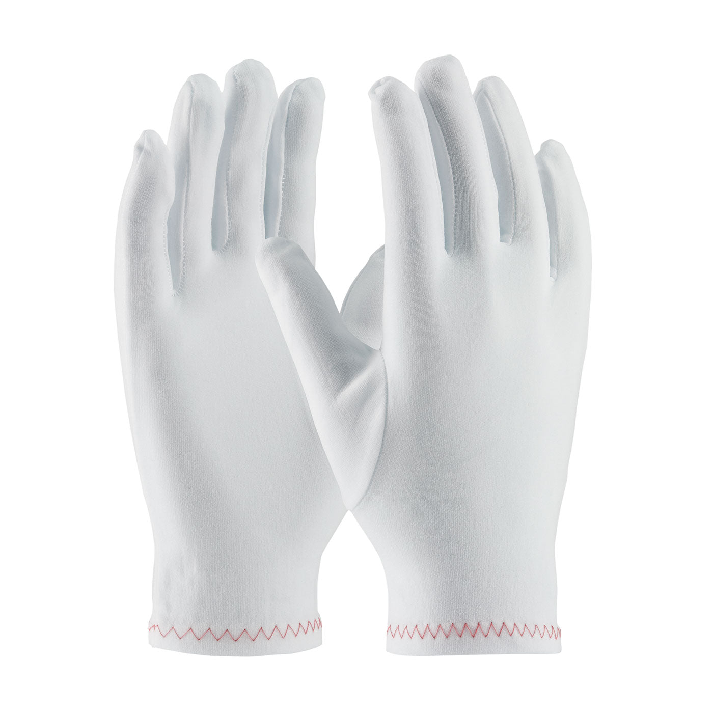 98-713 Regular Weight Stretch Nylon Inspection Glove with Zig-Zag Stitched Rolled Hem - Full Fashion Pattern