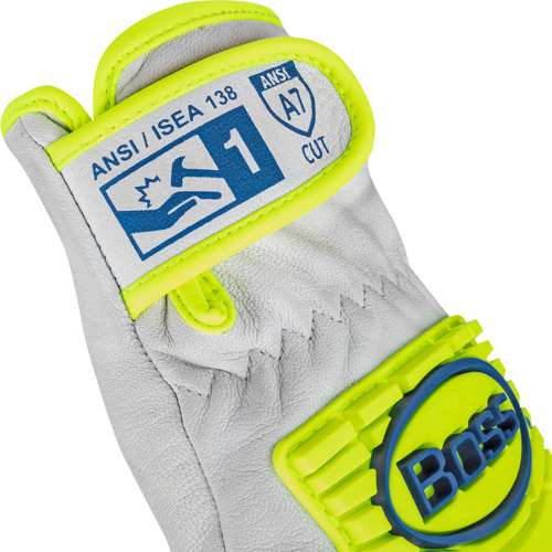 9916 Top Grain Goatskin Leather Drivers Glove with Kevlar® Blend Lining and Hi-Vis Impact Protection