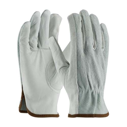 993K Regular Grade Top Grain Leather Drivers Glove with Split Cowhide Back and Aramid Stitching - Keystone Thumb