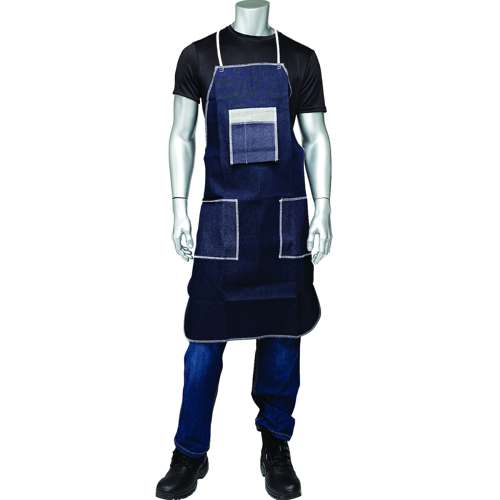 A2836D62BT Denim Apron - Three Pockets
