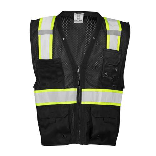 B100 Enhanced Visibility Multi Pocket Mesh Vest