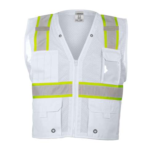 B105 Enhanced Visibility Multi Pocket Mesh Vest