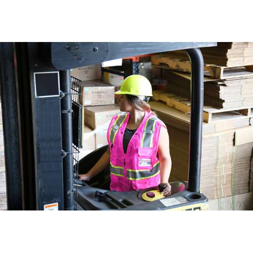 B107 Enhanced Visibility Multi Pocket Mesh Vest