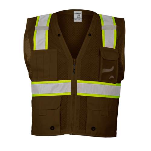 B108 Enhanced Visibility Multi Pocket Mesh Vest