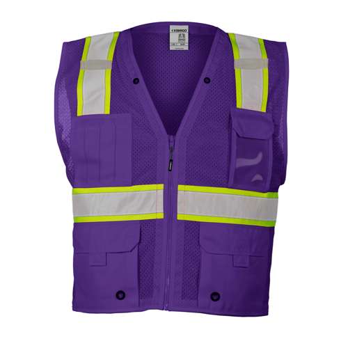 B109 Enhanced Visibility Multi Pocket Mesh Vest
