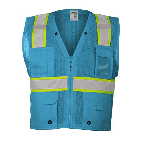 B110 Enhanced Visibility Multi Pocket Mesh Vest