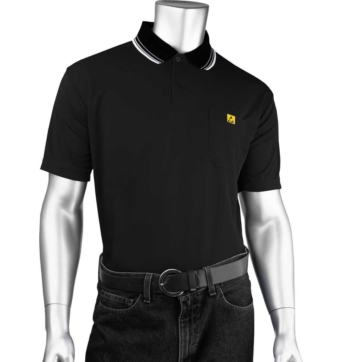 BP801SC-BK Short Sleeve ESD Polo Shirt