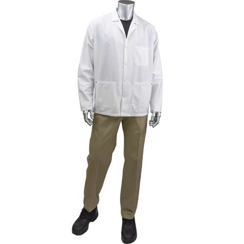BR16-45WH Staticon Short ESD Labcoat