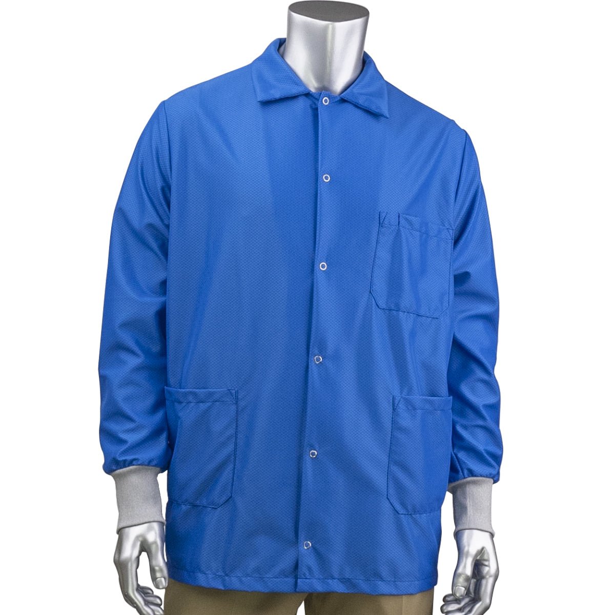 BR49AC-47RB StatMaster Short ESD Labcoat - ESD Knit Cuff