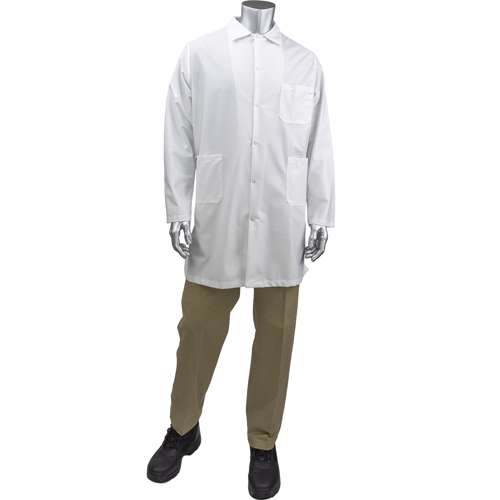 BR59N-45WH Staticon Long ESD Labcoat