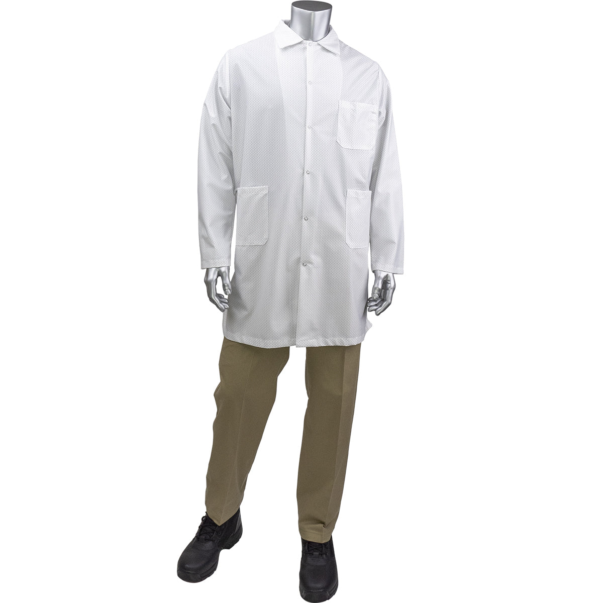 BR59N-45WH Staticon Long ESD Labcoat