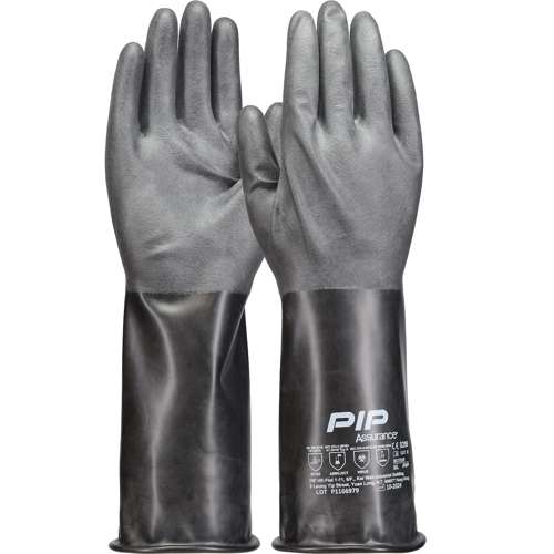 BUT03R 12 Mil Butyl Rubber Glove with Rough Grip-14"