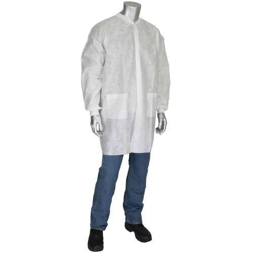 C3828 Standard Weight SBP Lab Coat - Two pockets 37 gsm