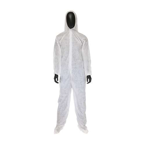 C3859 SMS Coverall with Hood & Boot 42 gsm