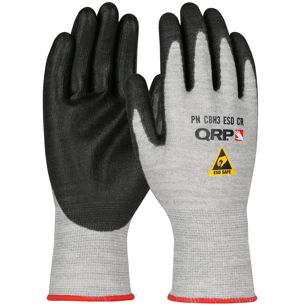 CBH3ESDCR ESD Safe Seamless Knit Cut Resistant Glove with Polyurethane Coated Palm & Fingers