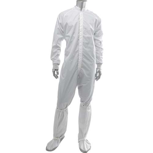 CC1245-68WH Maxima ESD ISO 4 (Class 10) Cleanroom ESD Coverall