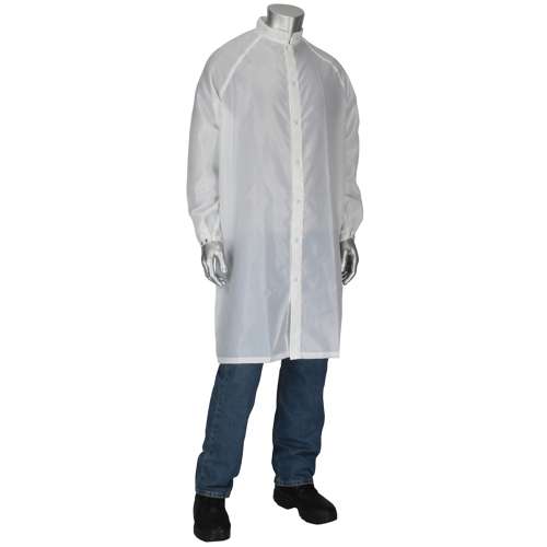 CFR-60WH Taffeta ISO 6 (Class 1,000) Cleanroom Frock