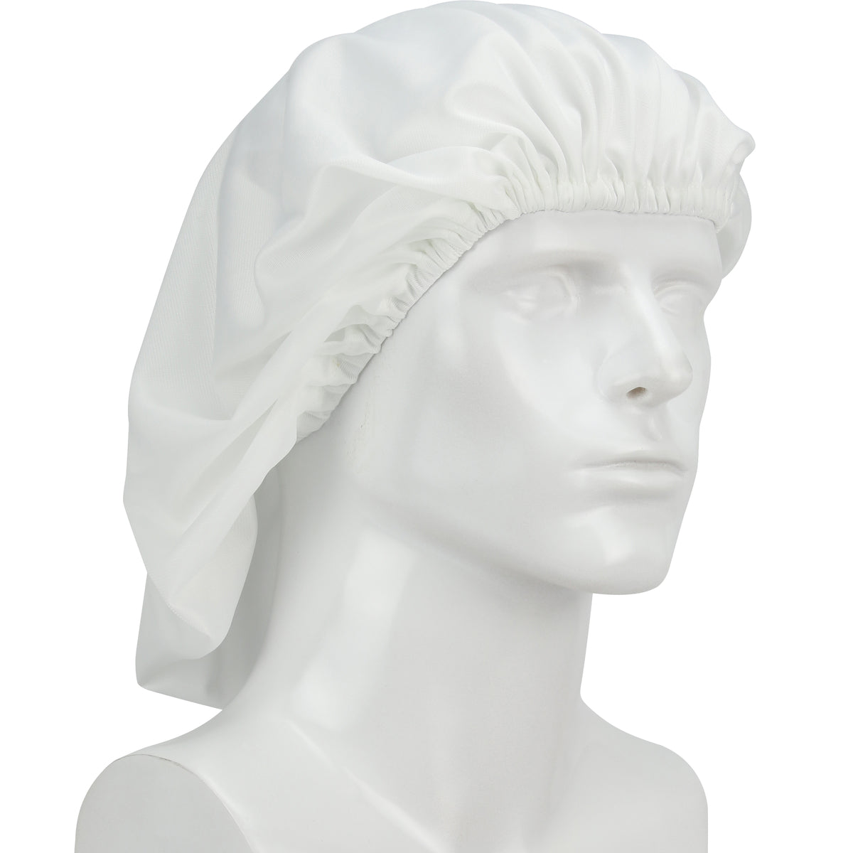 CHB-75WH Tricot 21" Bouffant Cap