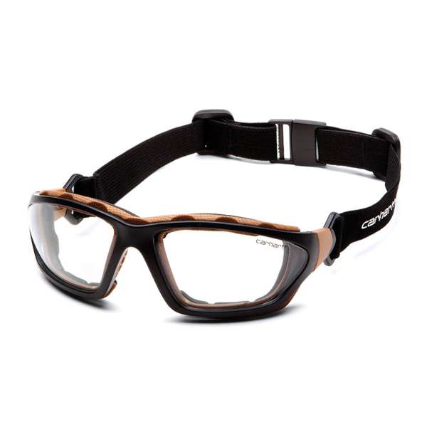 CHB410DTPCS Carthage - Clear Anti-fog Lens with Black/Tan Frame