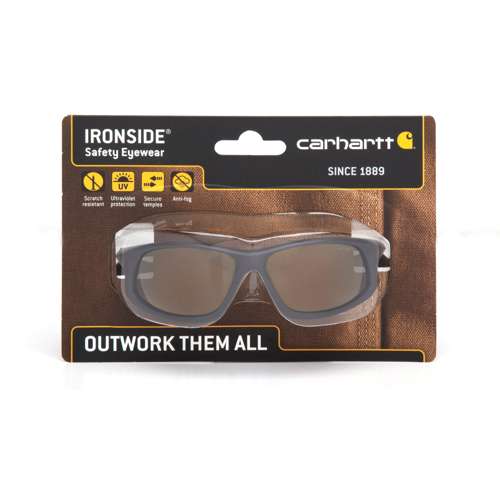 CHB690DT Ironside - Safety Eyewear - Black and Tan Frame/Antique Mirror Anti-Fog Lens