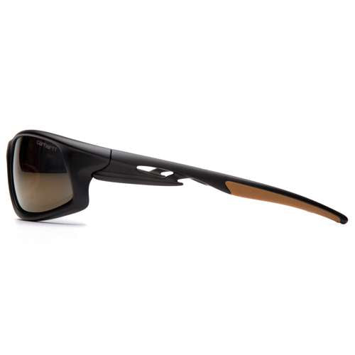 CHB690DT Ironside - Safety Eyewear - Black and Tan Frame/Antique Mirror Anti-Fog Lens