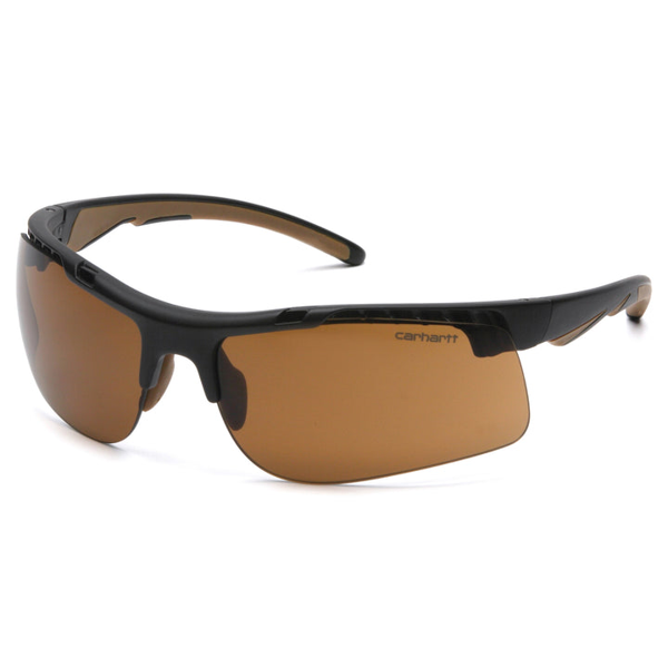 Pyramex CHB718DT Rockwood - Safety Eyewear - Black Frame/Sandstone Bronze Anti-Fog Lens