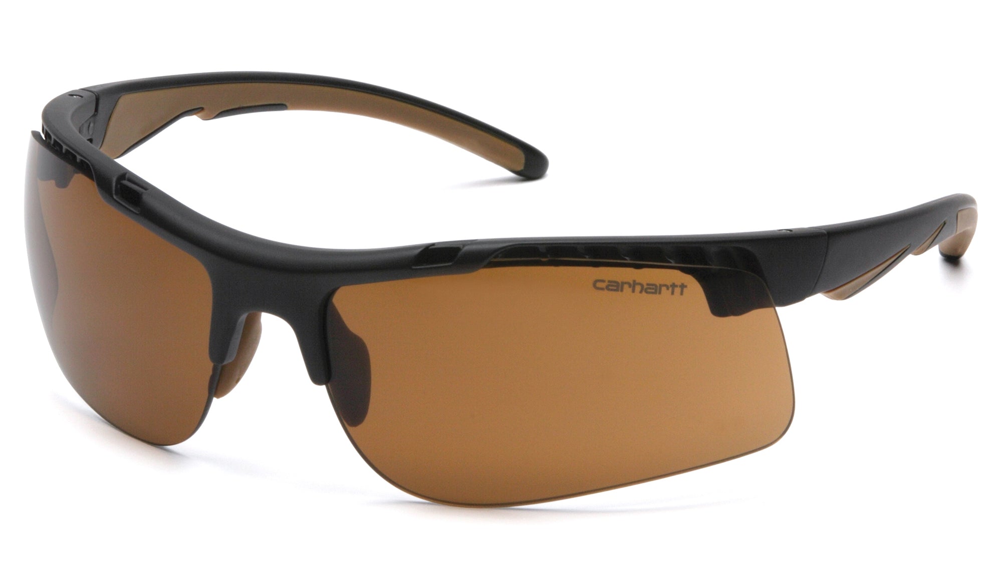 Pyramex CHB718DT Rockwood - Safety Eyewear - Black Frame/Sandstone Bronze Anti-Fog Lens