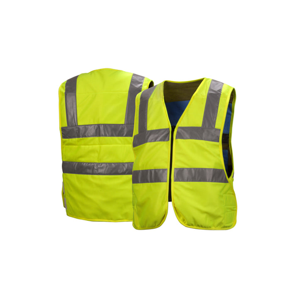 Pyramex CV200 Hi-vis lime vest size 2XL adjusts to 5XL Hi-Vis Lime - Safety Vest