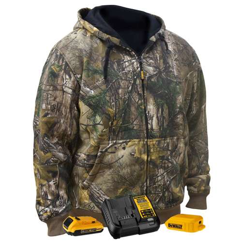 DCHJ074D1 DCHJ074 Men's Heated REALTREE EDGE® Camouflage Heated Hoodie Kit