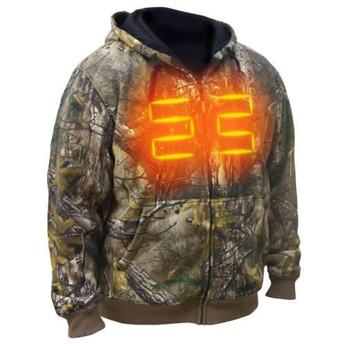 DCHJ074D1 DCHJ074 Men's Heated REALTREE EDGE® Camouflage Heated Hoodie Kit