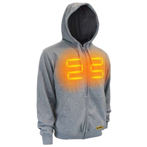 DCHJ080B DCHJ080 Men's Heated French Terry Cotton Hoodie without Battery